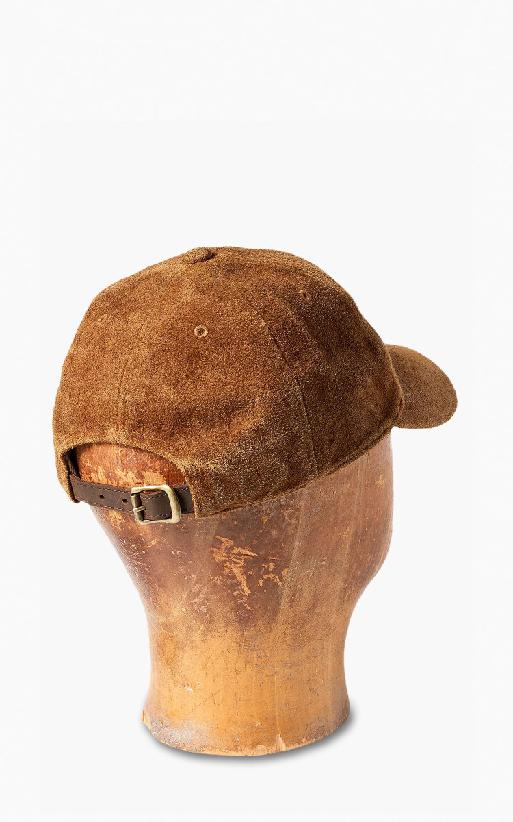 Rrl Roughout Suede Ball Cap Brown Cultizm