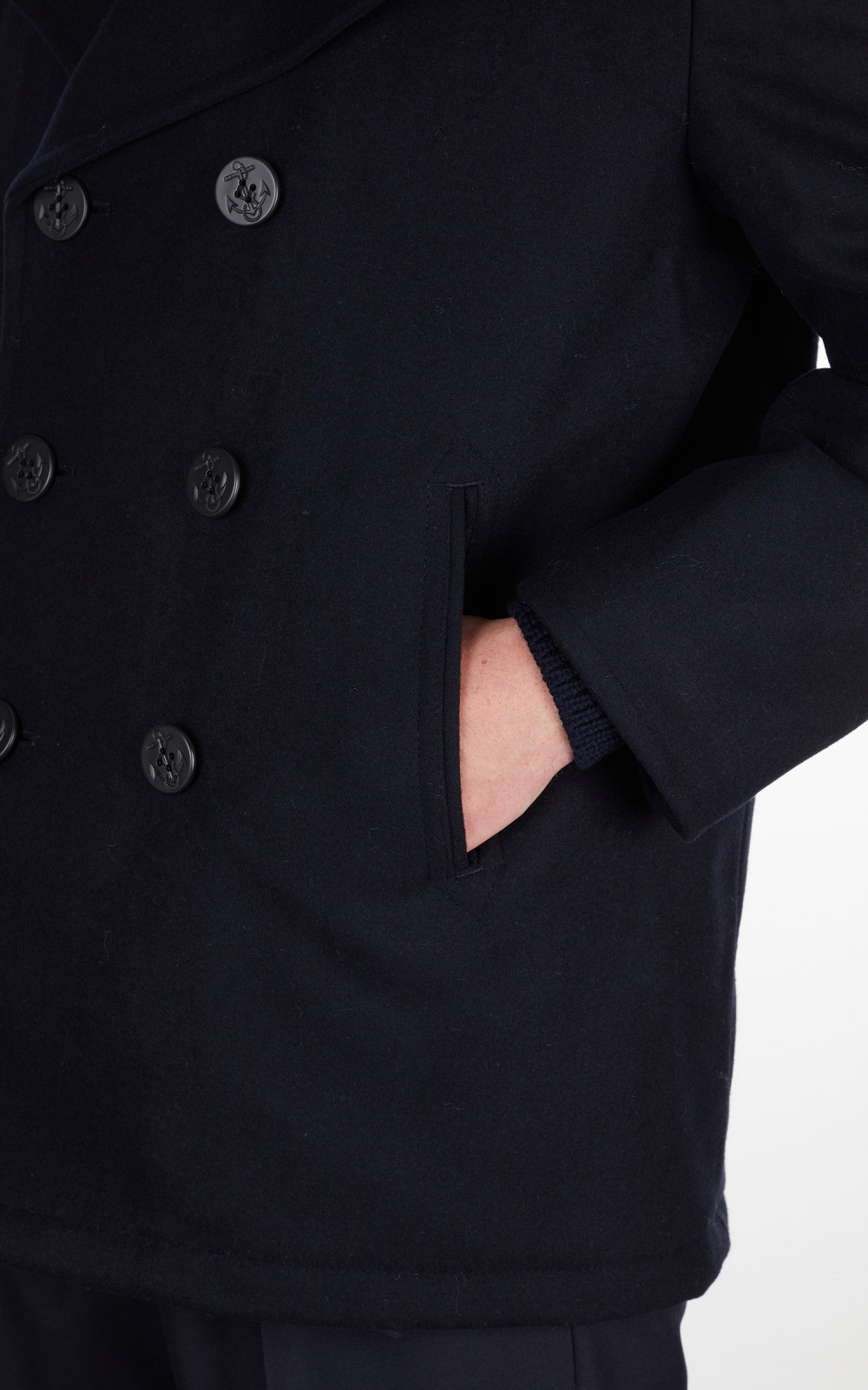 Military Surplus US Navy Pea Coat Dark Navy | Cultizm