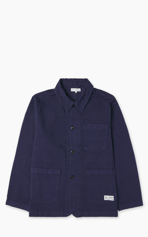 Merz b. Schwanen JKT05 Broken Twill Jacket Ink Blue