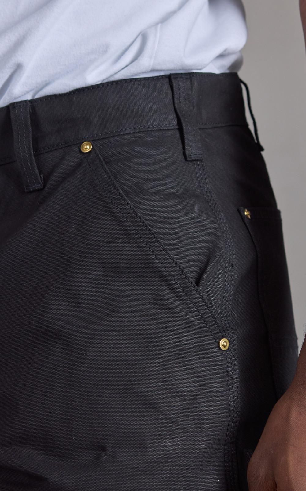 Houston Double Knee Painter Pants Duck Canvas Black | Cultizm