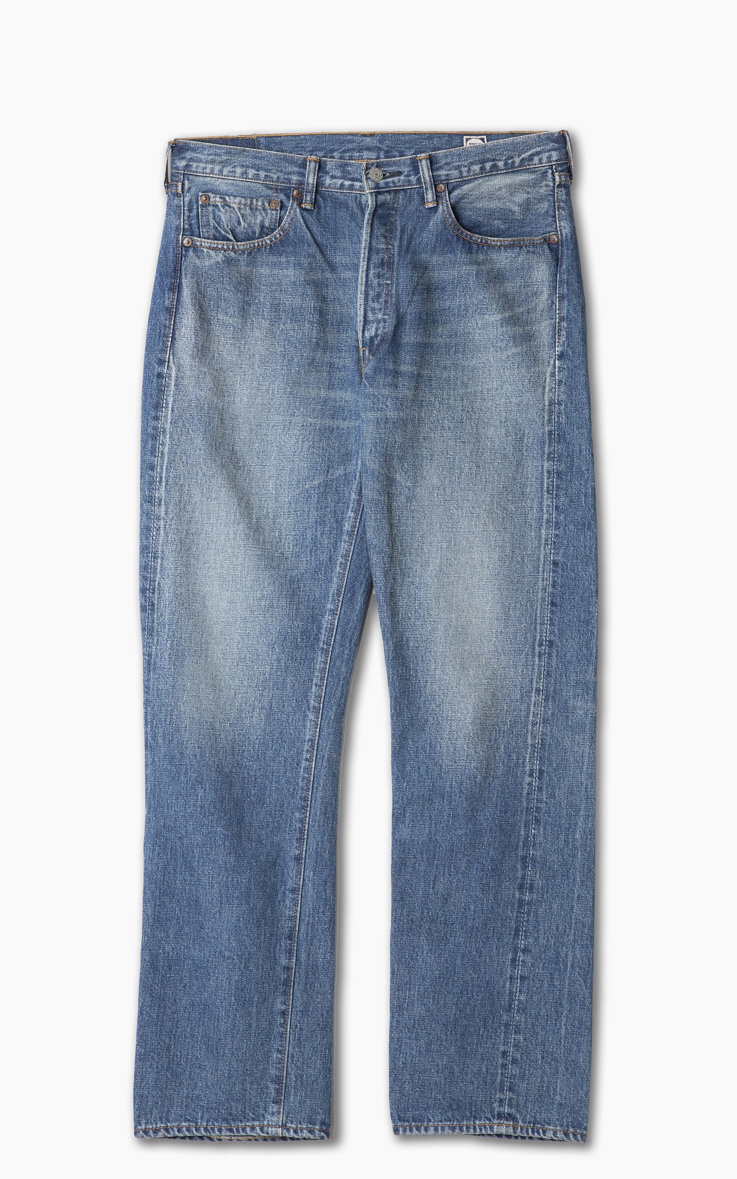 Fullcount 1102-Fade Straight Denim Washed Indigo | Cultizm