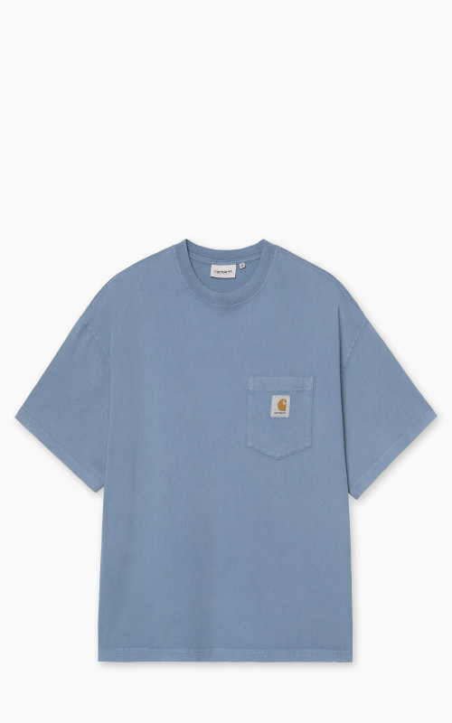 Carhartt WIP S/S Hudson Pocket T-Shirt Sorrent Chalk Wash