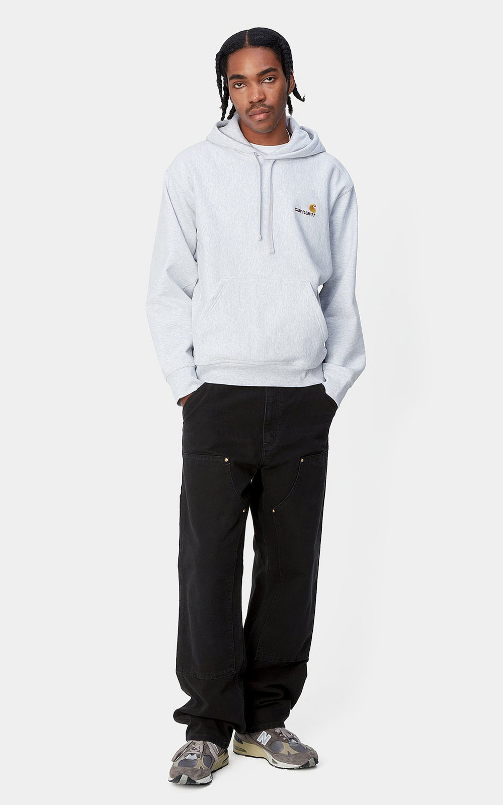 Carhartt WIP Double Knee Pant Dearborn Canvas Aged Black