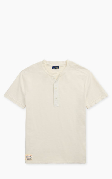 Polo Ralph Lauren Terry Short-Sleeve Henley Shirt Estate Cream