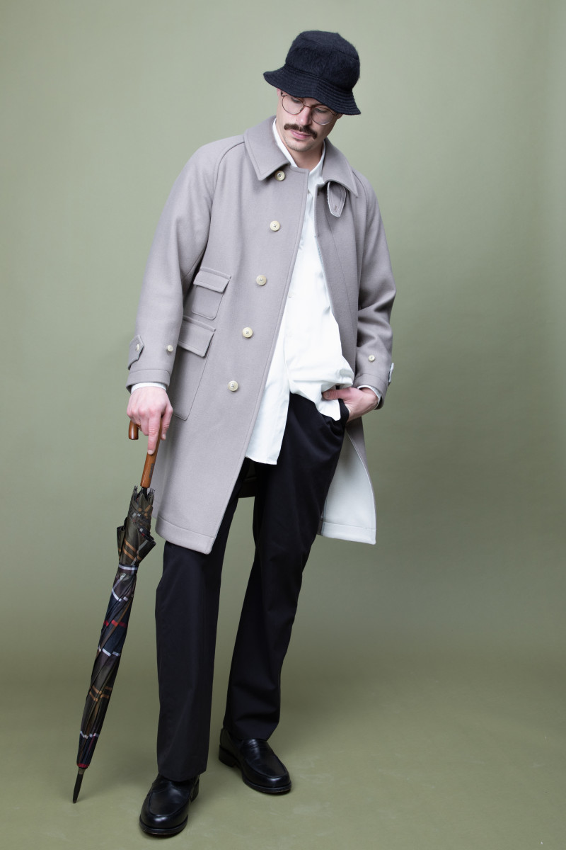 Kaptain Sunshine Traveller Coat Light Grey | Cultizm