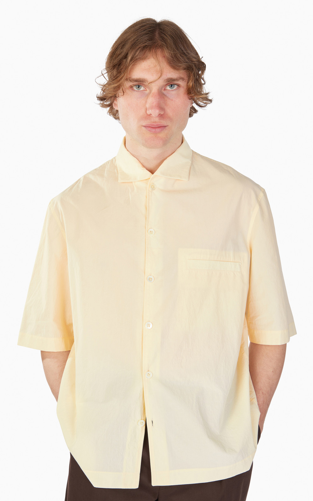 【送料 関税込】LEMAIRE キャンプ コットン ポプリンシャツ Lemaire - Camp cotton poplin shirt Lemaire