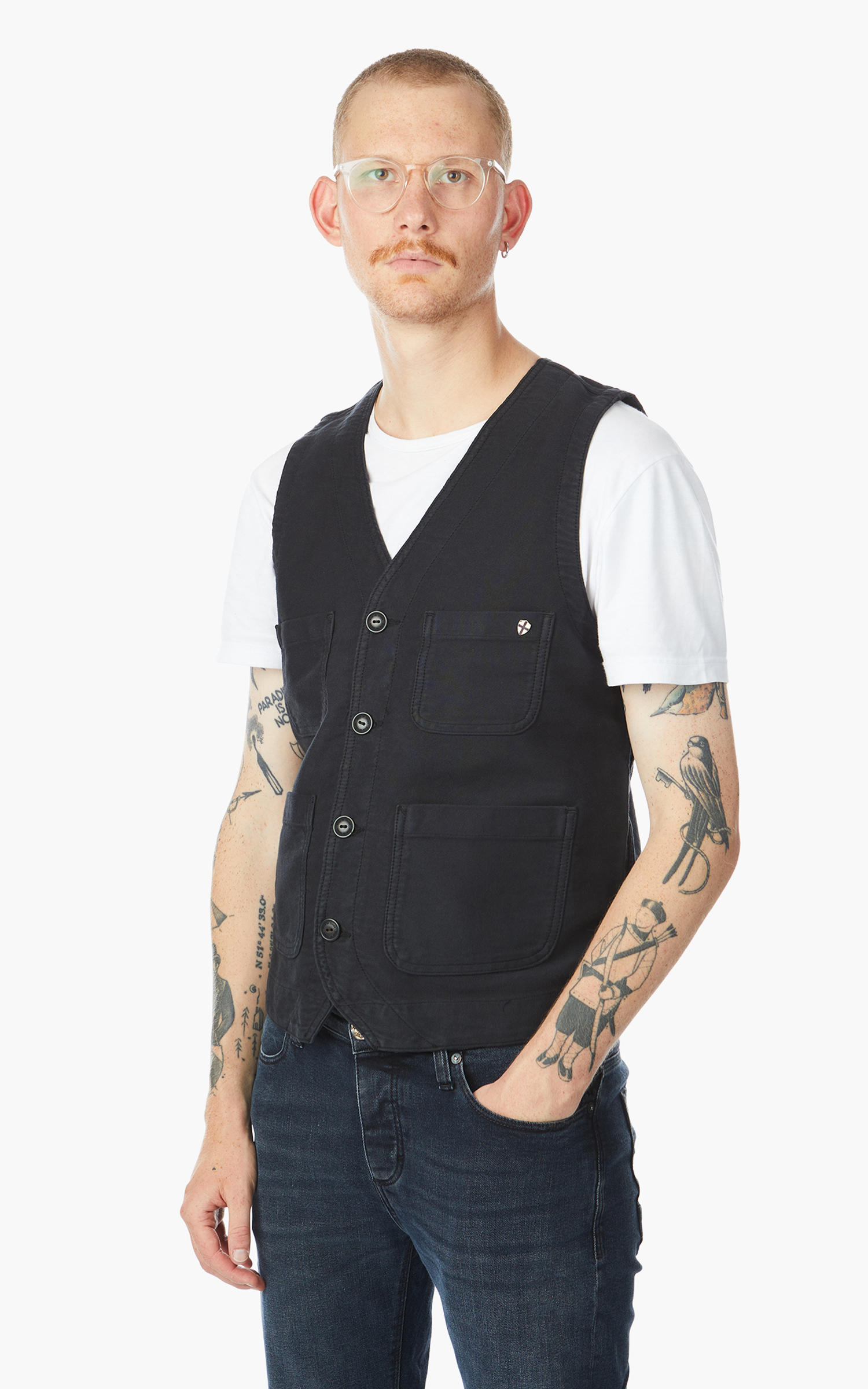 Blue de Gênes Maurice ISKO Gillet Black | Cultizm