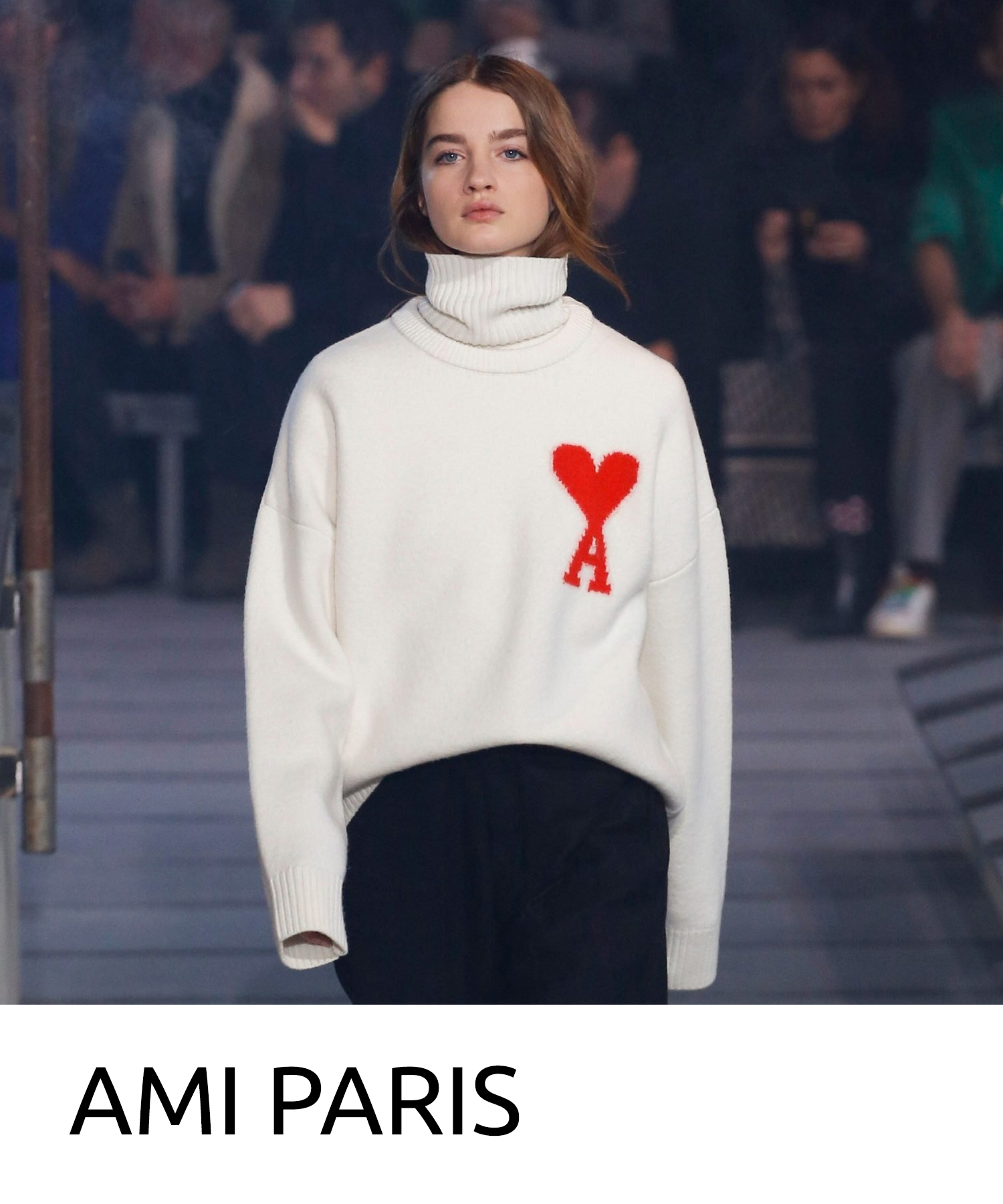 リブ編み PARIS AMI アミパリス ビーニー ホワイト - valie.sports.coocan.jp