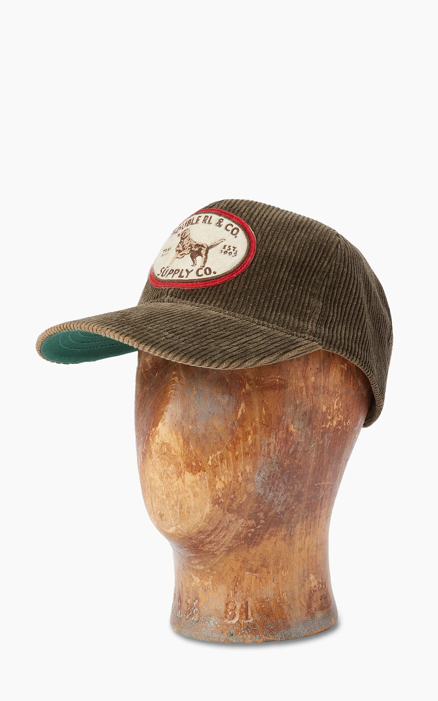 RRL Dog-Patch Corduroy Trucker Cap Loden