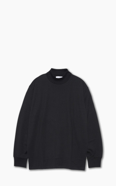 Nanamica Mock Neck L/S Tee Black