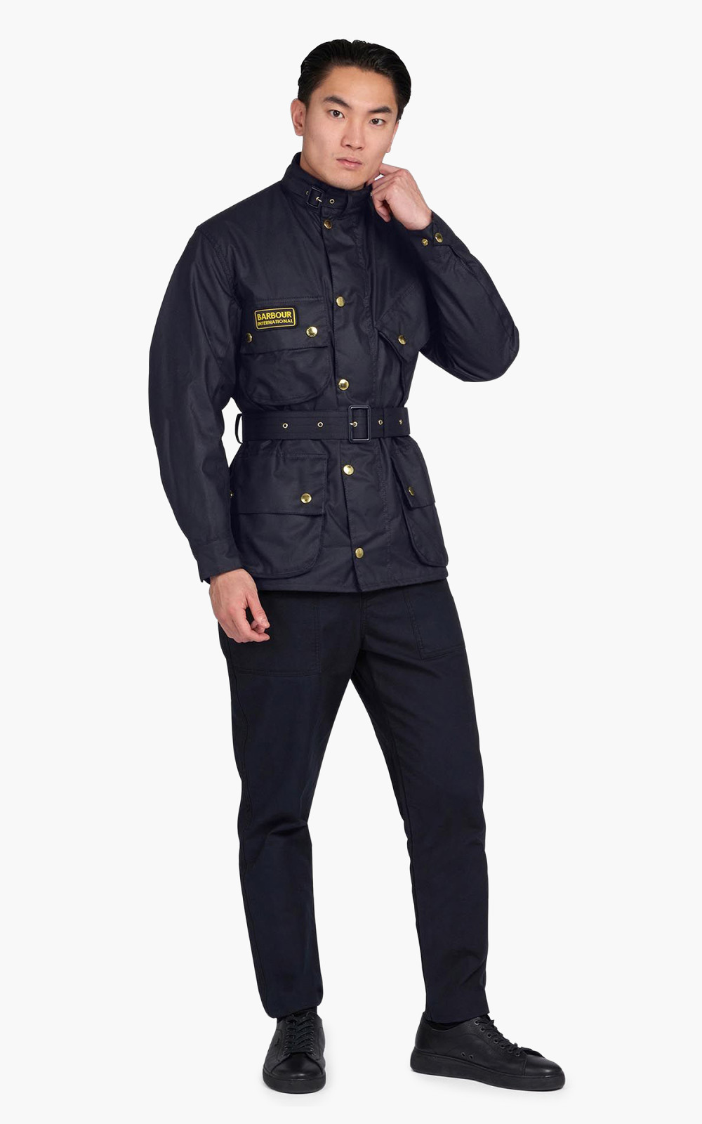 Barbour International Original Wax Jacket Navy Cultizm