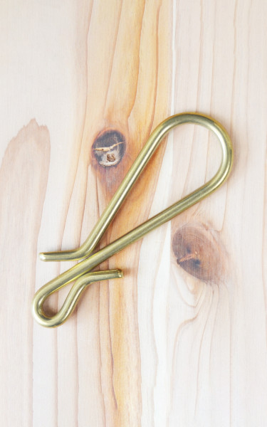 Kobashi Studio B83H12 Wire Rolled Key Hook Brass