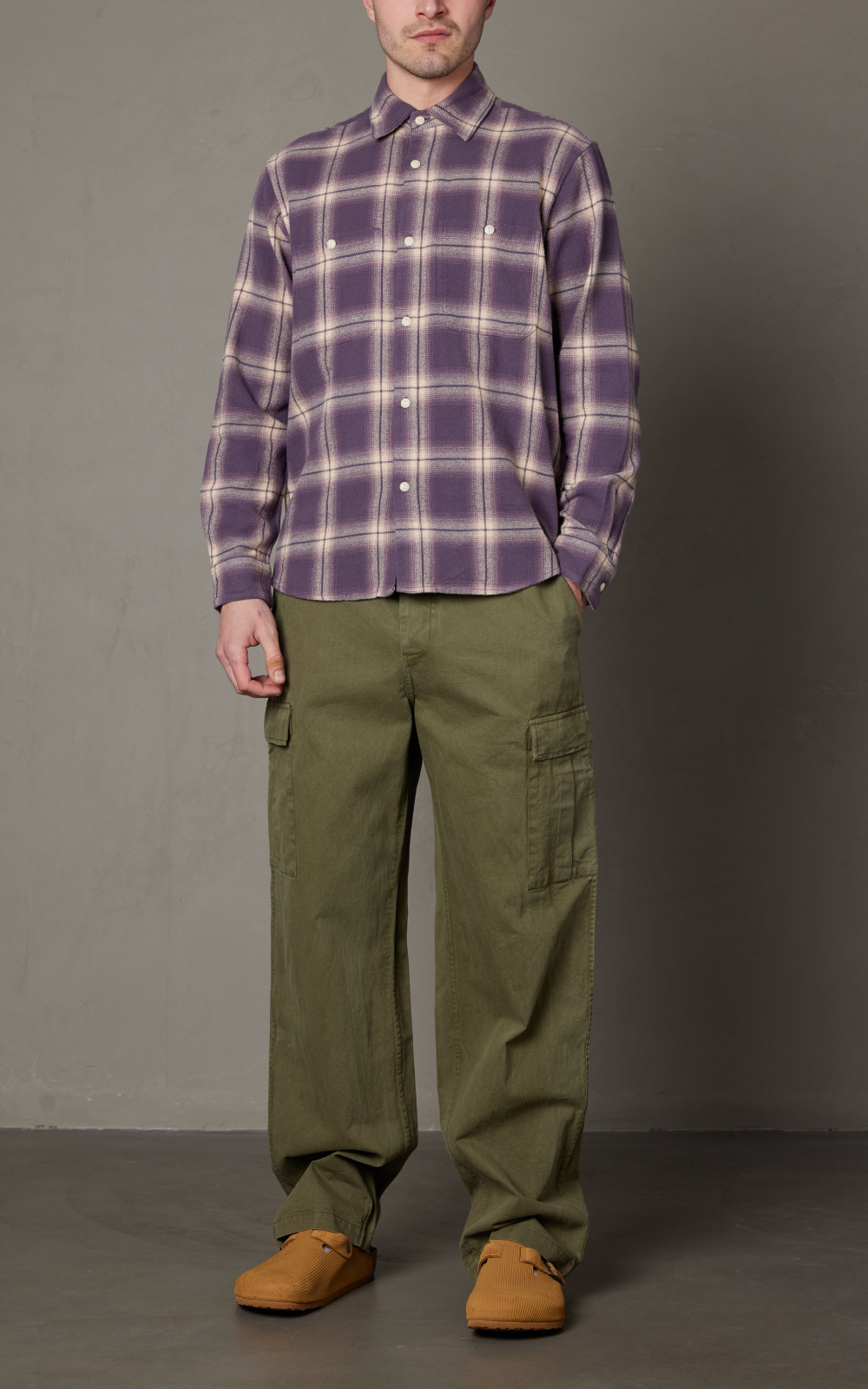 3sixteen Utility Shirt Faded Lilac | Cultizm