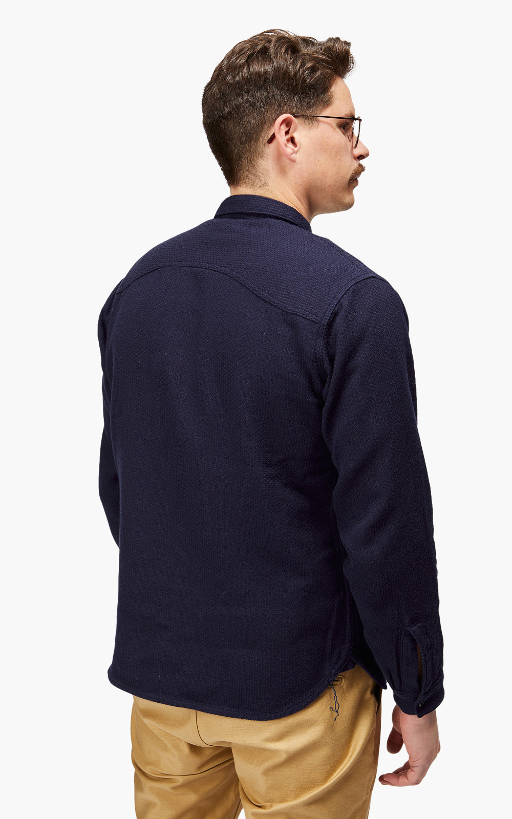 Benzak BWS-02 Utility Shirt Sashiko Double Gauze 8.5oz | Cultizm