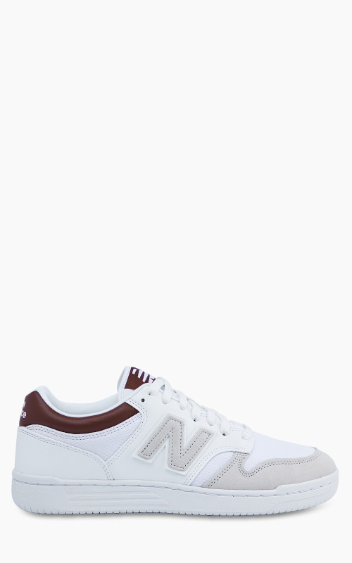 New Balance BB480 LKB White/Classic Crimson