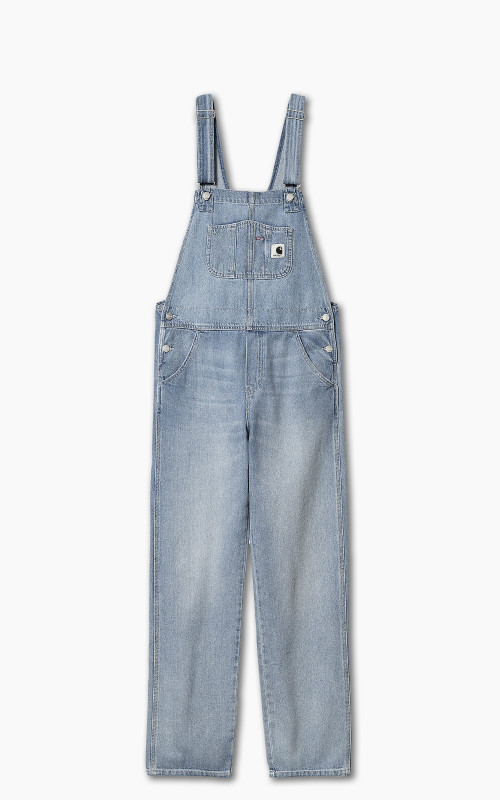 Carhartt WIP W' Bib Overall Straight Blue Light Stone Washed