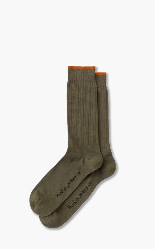 Nudie Jeans Gunnarsson Socks Olive