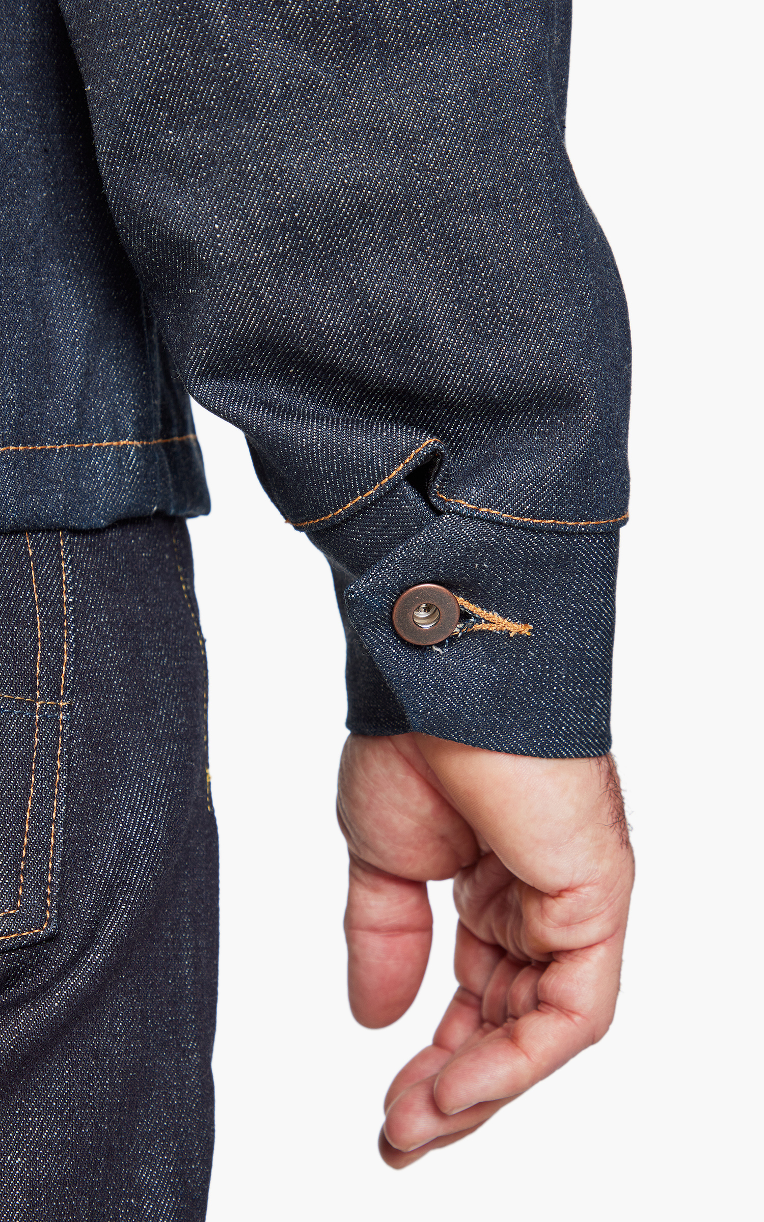 Tellason Coverall Jacket Blanket Lined Selvedge Denim Indigo