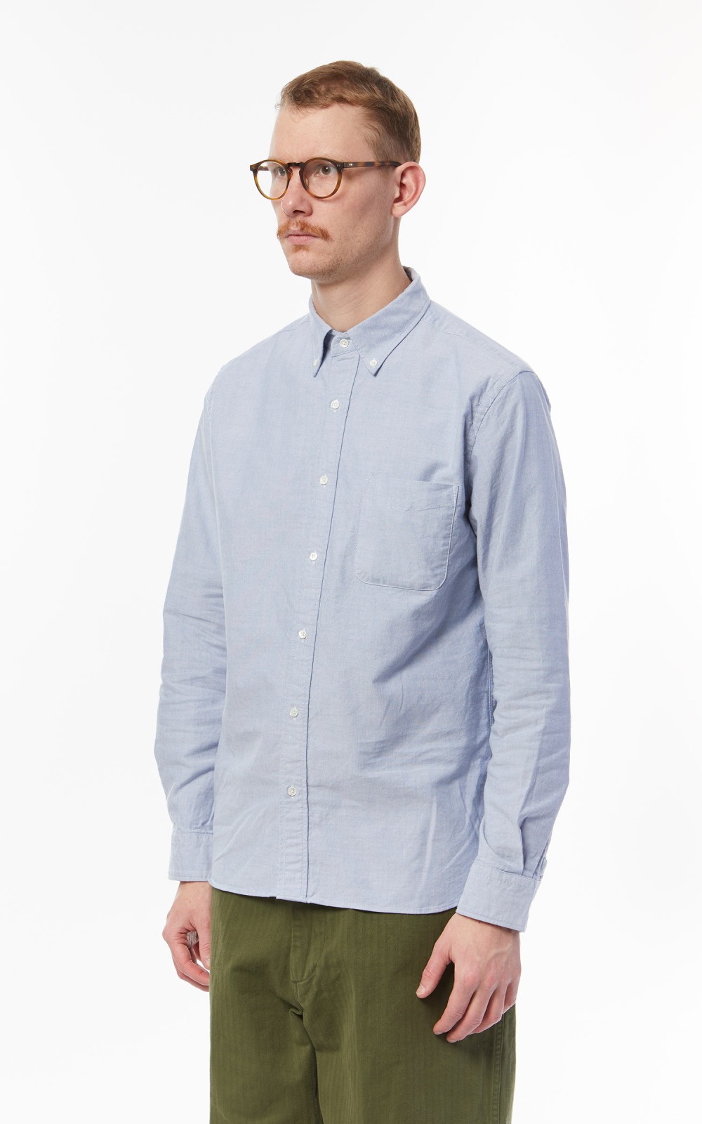 Beams Plus B.D. Oxford Shirt Blue | Cultizm
