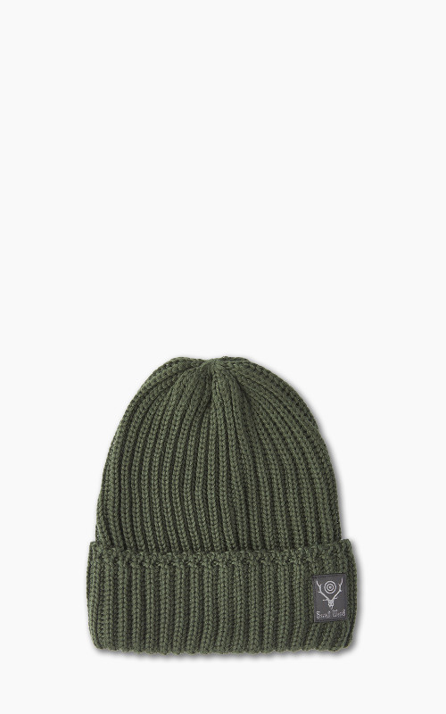 South2 West8 Watch Cap W/A Knit B-Dark Green