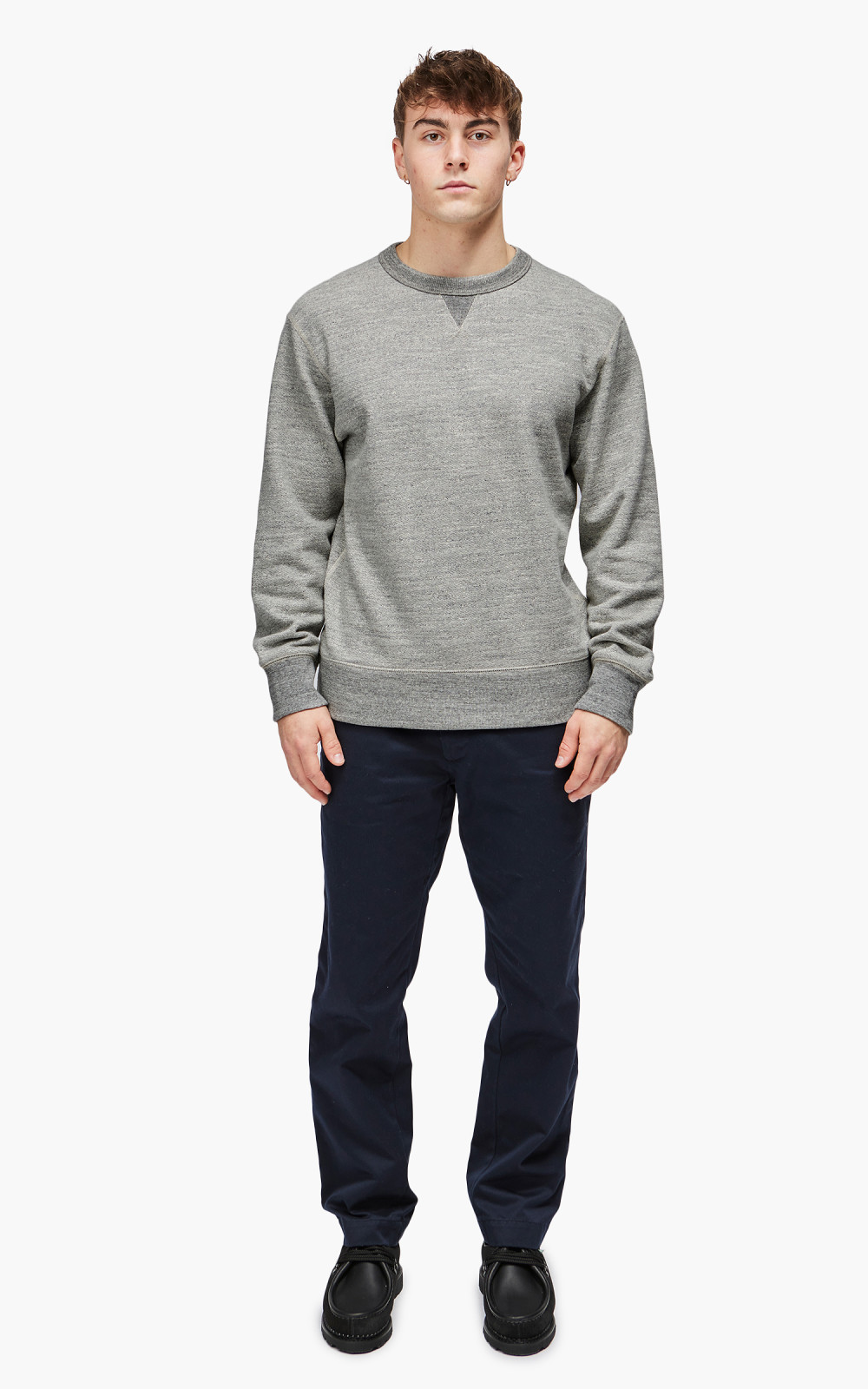 Jackman JM7292 GG Crewneck Sweatshirt Heather Grey | Cultizm