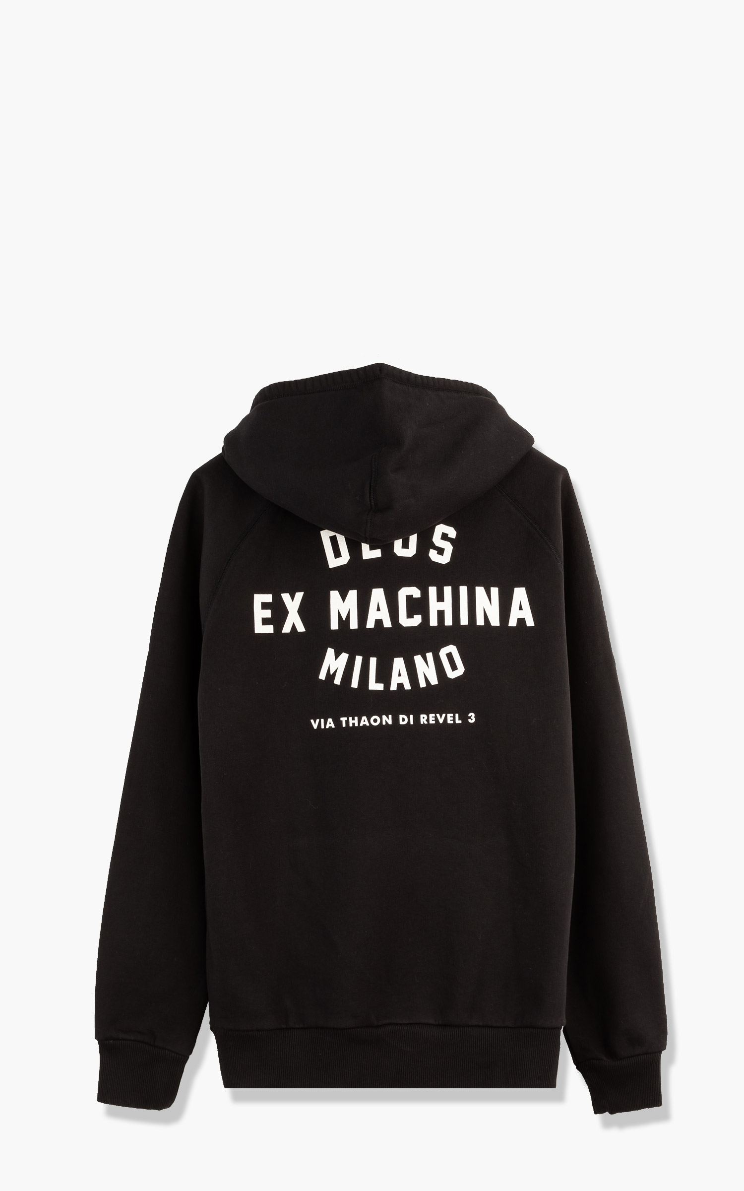 Black Deus Ex Machina Milano Address Hooded Sweatshirt