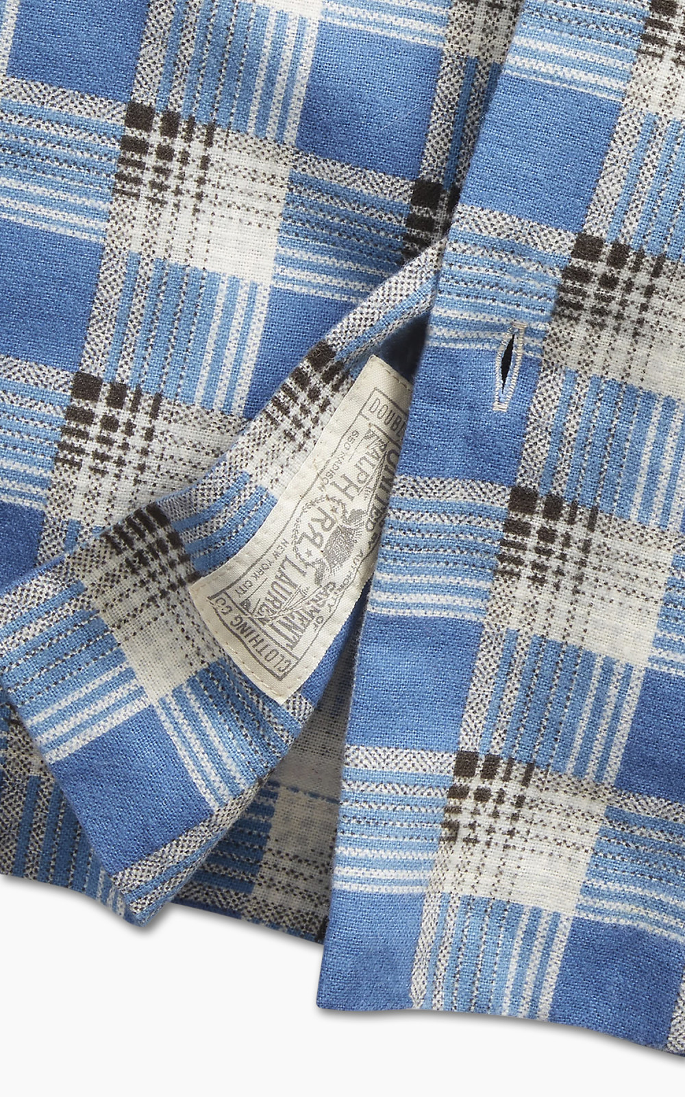 RRL Plaid-Print Chamois Camp Shirt Blue/Multi | Cultizm RRL Plaid-Print Chamois Camp Shirt Blue/Multi | Cultizm