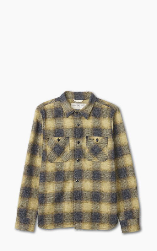 Rogue Territory BM Shirt Ombre Plaid Gold