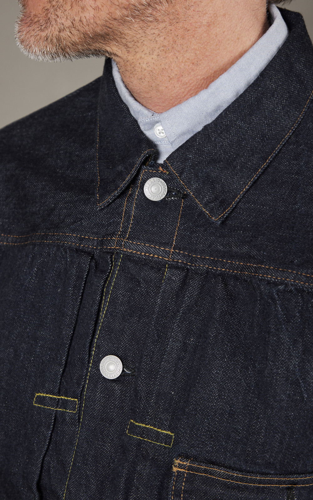 ジャケット・アウター kaval indigo hard wash shop coat M kaval Antique Japanese Cotton & Linen Indigo Fishtail Long