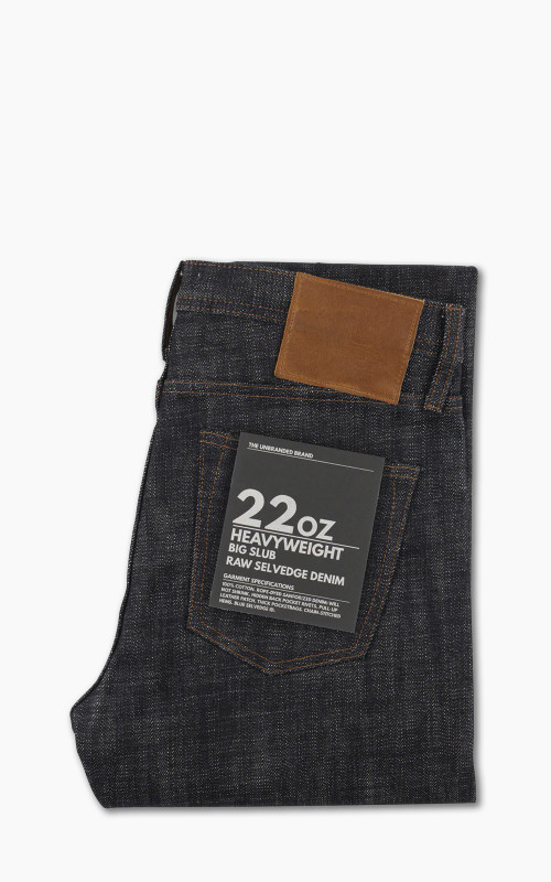 The Unbranded Brand UB170 Skinny Fit Heavyweight Big Slub Selvedge Denim 22oz