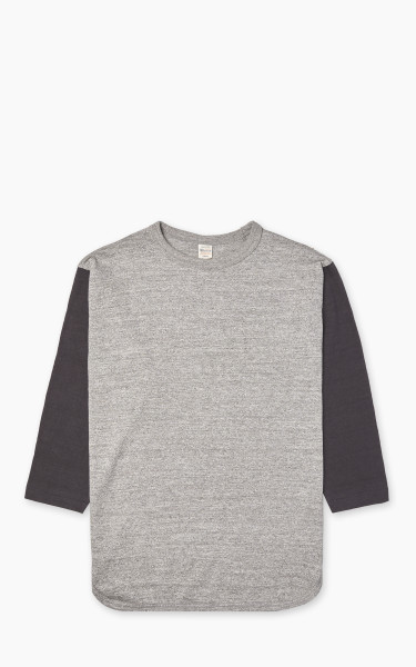Warehouse &amp; Co. Lot 4800 Three Quarter Baseball T-Shirt Heather Grey/Black