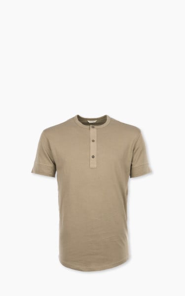 Pike Brothers 1927 Henley Shirt Short Sleeve Mojave Beige