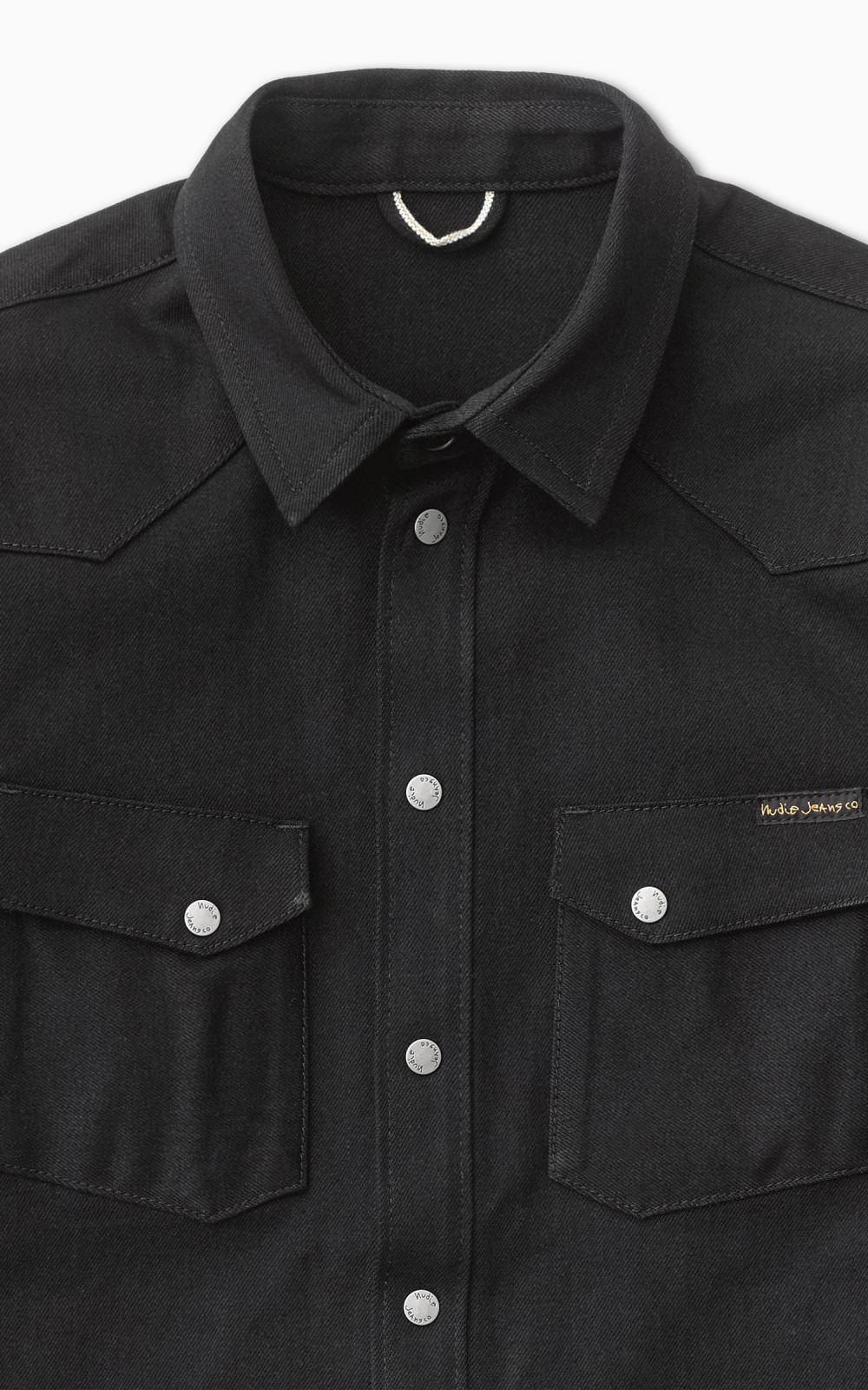 Nudie Jeans Jonas Denim Shirt Dry Black Selvage Cultizm