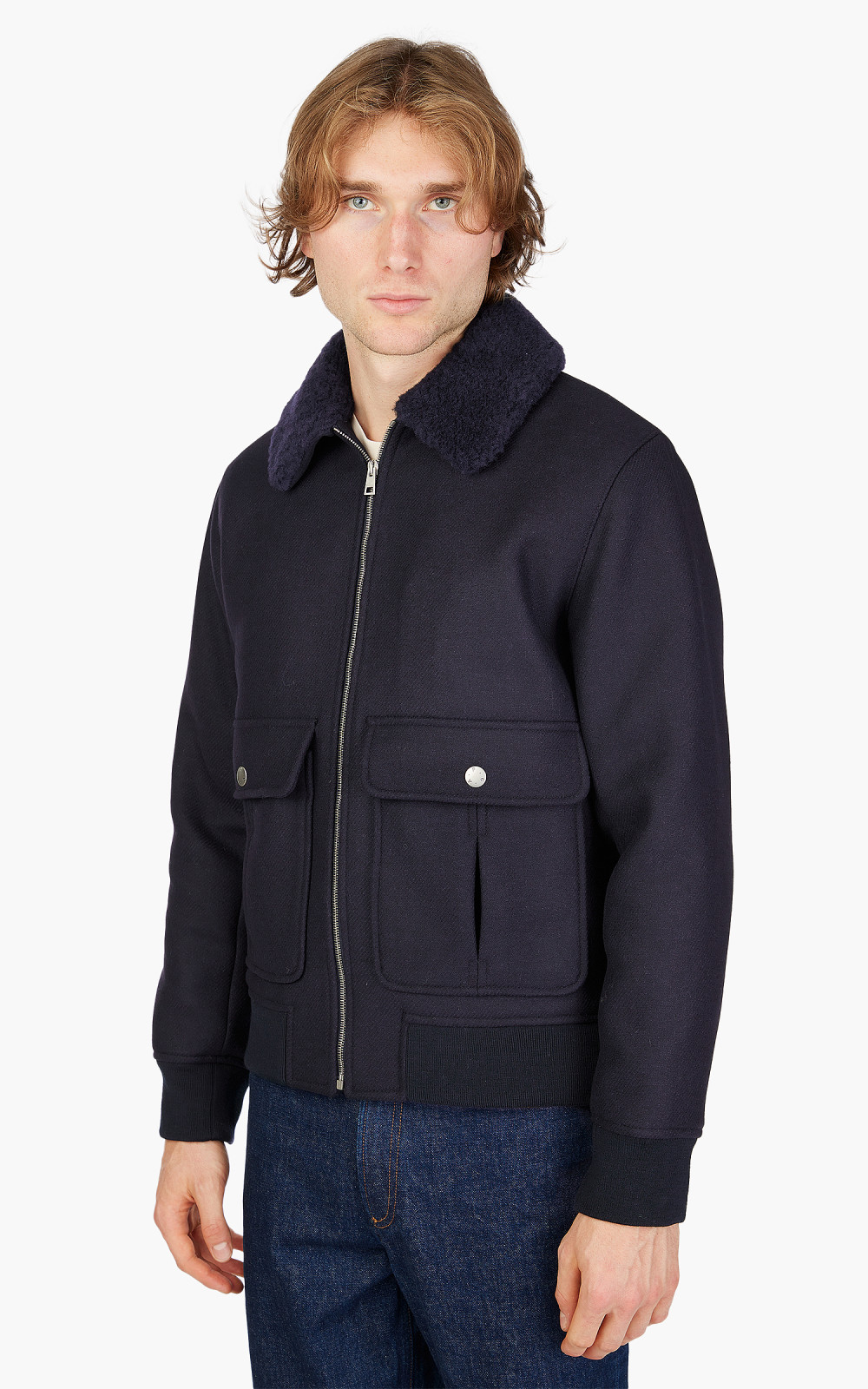 A.P.C. New Ben Jacket Dark Navy | Cultizm A.P.C. New Ben Jacket Dark Navy | Cultizm