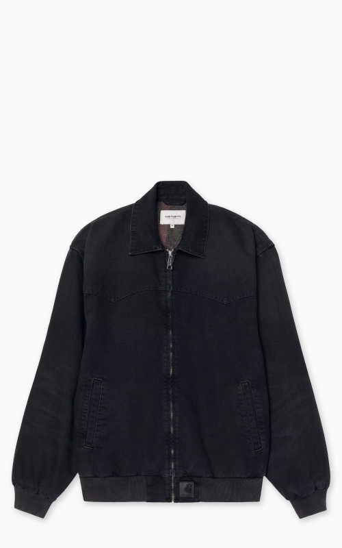 Carhartt WIP OG Santa Fe Jacket Dearborn Canvas Stone Black/Black