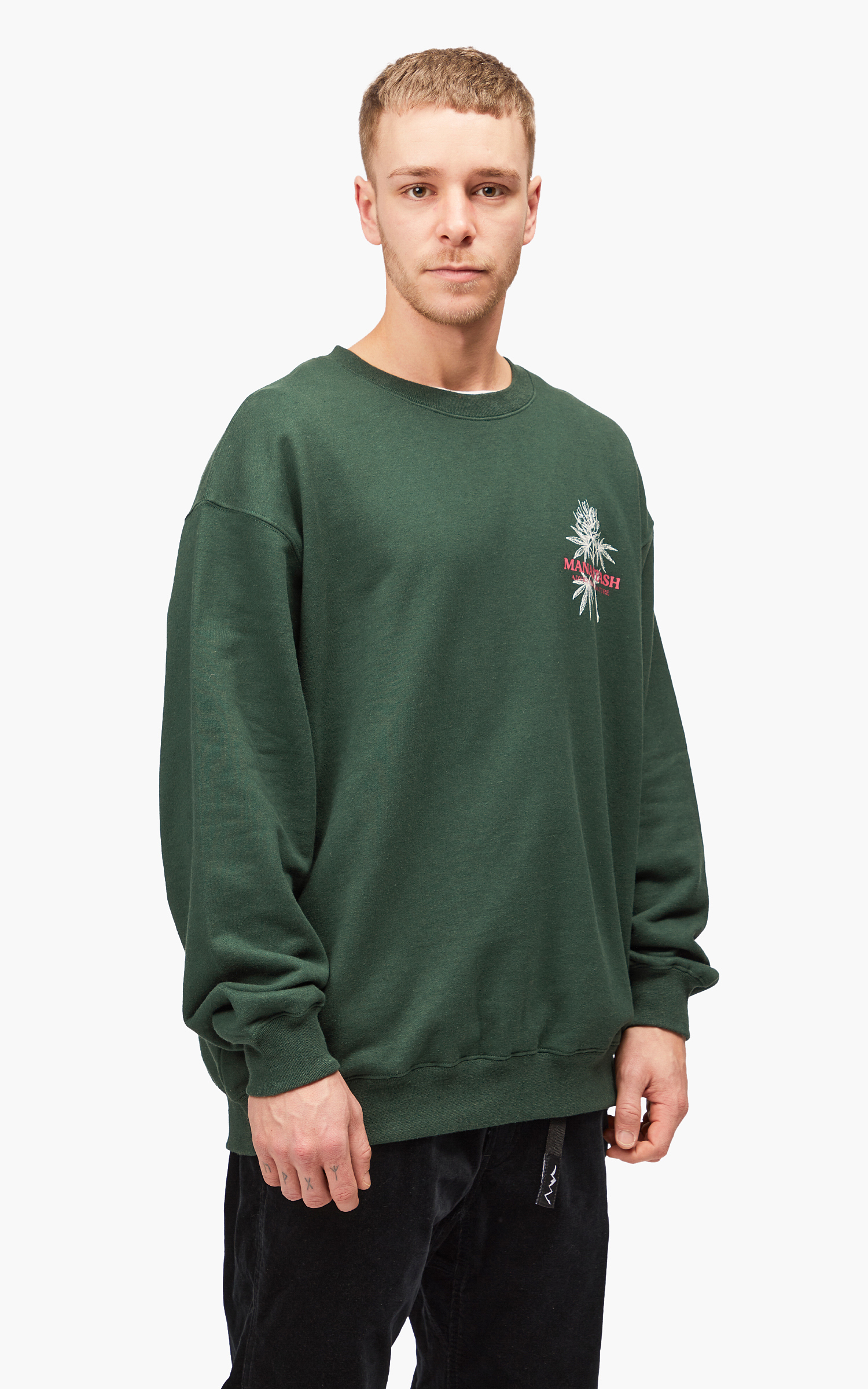 Manastash Cascade Sweatshirt AFN Dark Green | Cultizm