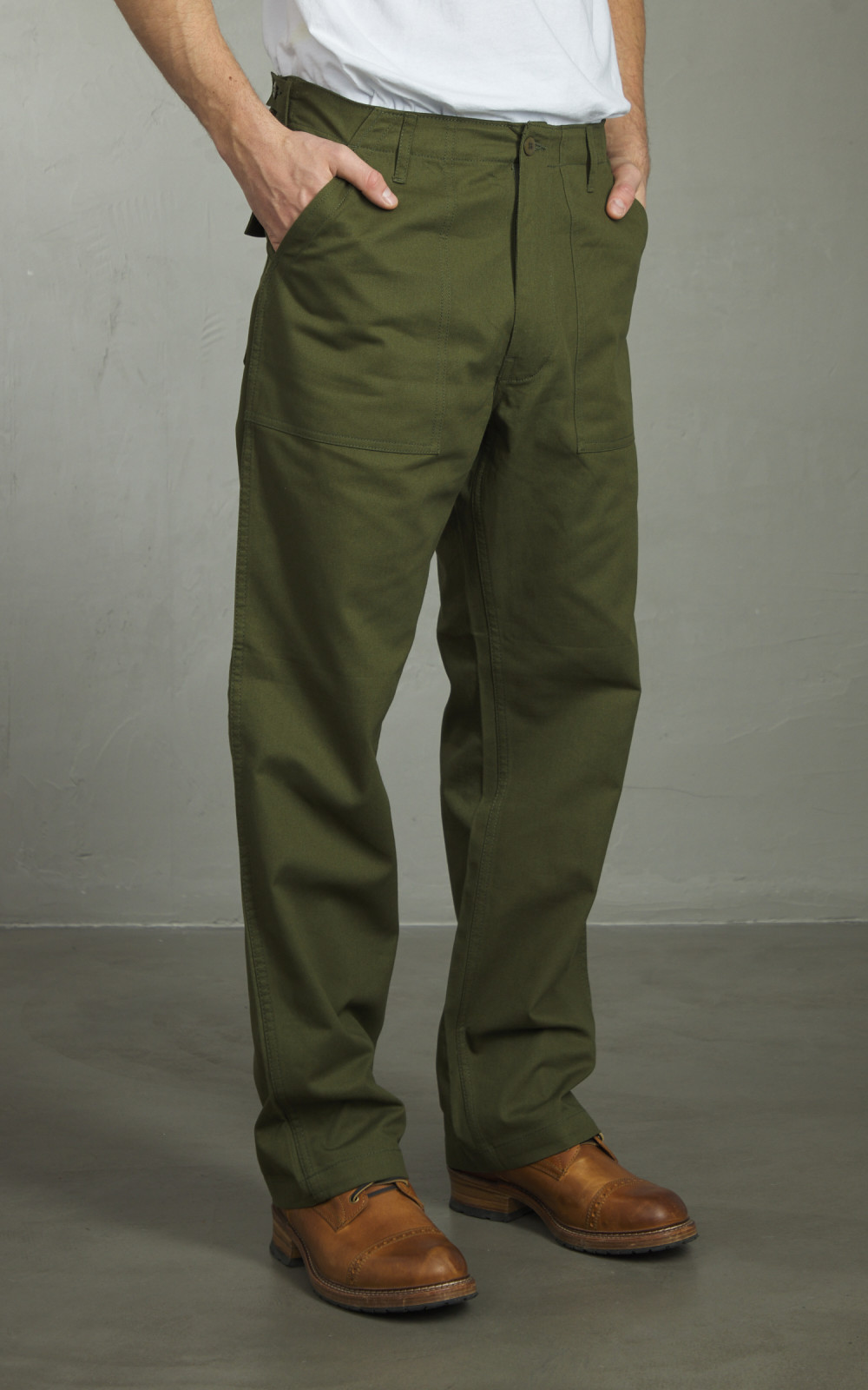 Houston Fatigue Pants Cotton Twill Olive Drab | Cultizm