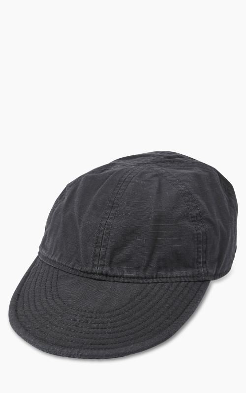 Nigel Cabourn Mechanics Cap Cotton Ripstop Black