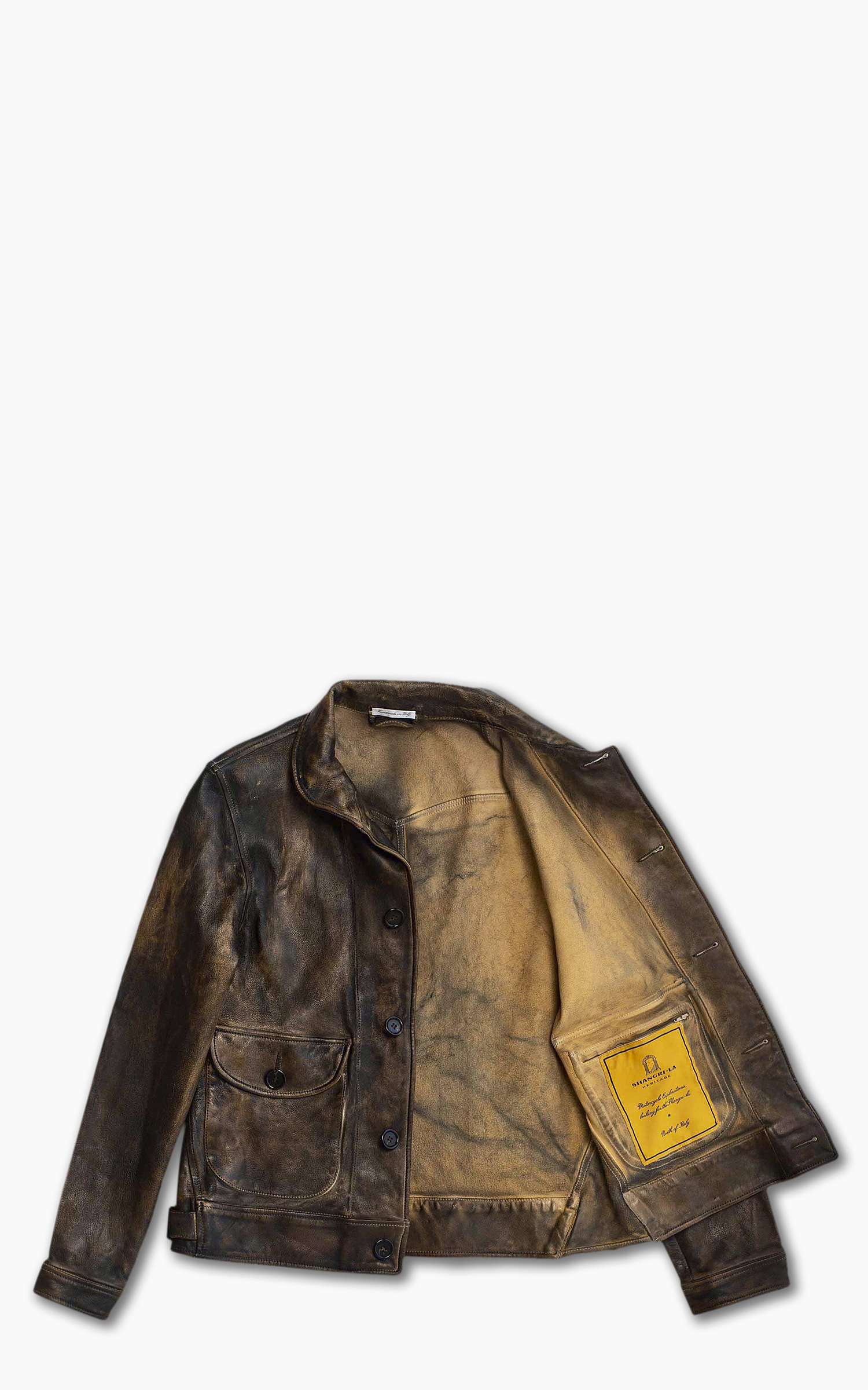 Shangri-La Heritage Cossack Leather Jacket Deserto | Cultizm