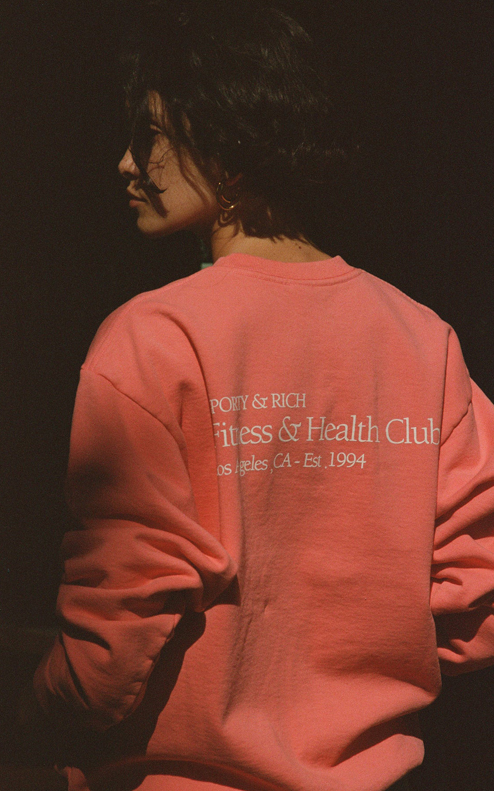 ★Sporty & Rich★ Fitness Gym Crew Neck Sweatshirt Strawberr Sporty & Rich Fitness & Health Club Crewneck Strawberry