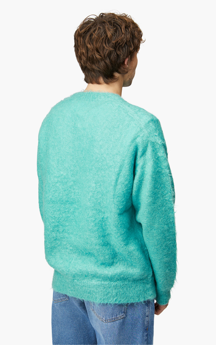 Auralee Brushed Super Kid Mohair Knit P/O Blue | Cultizm Auralee Brushed Super Kid Mohair Knit P/O Blue | Cultizm