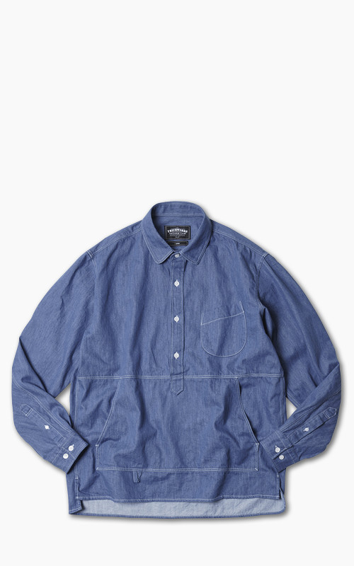 FrizmWORKS Denim Anorak Shirt Blue