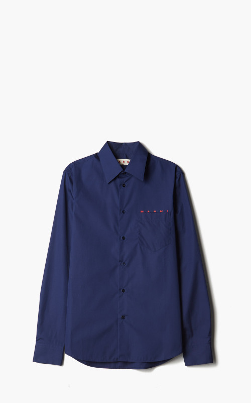 Marni Logo Poplin Shirt Ink