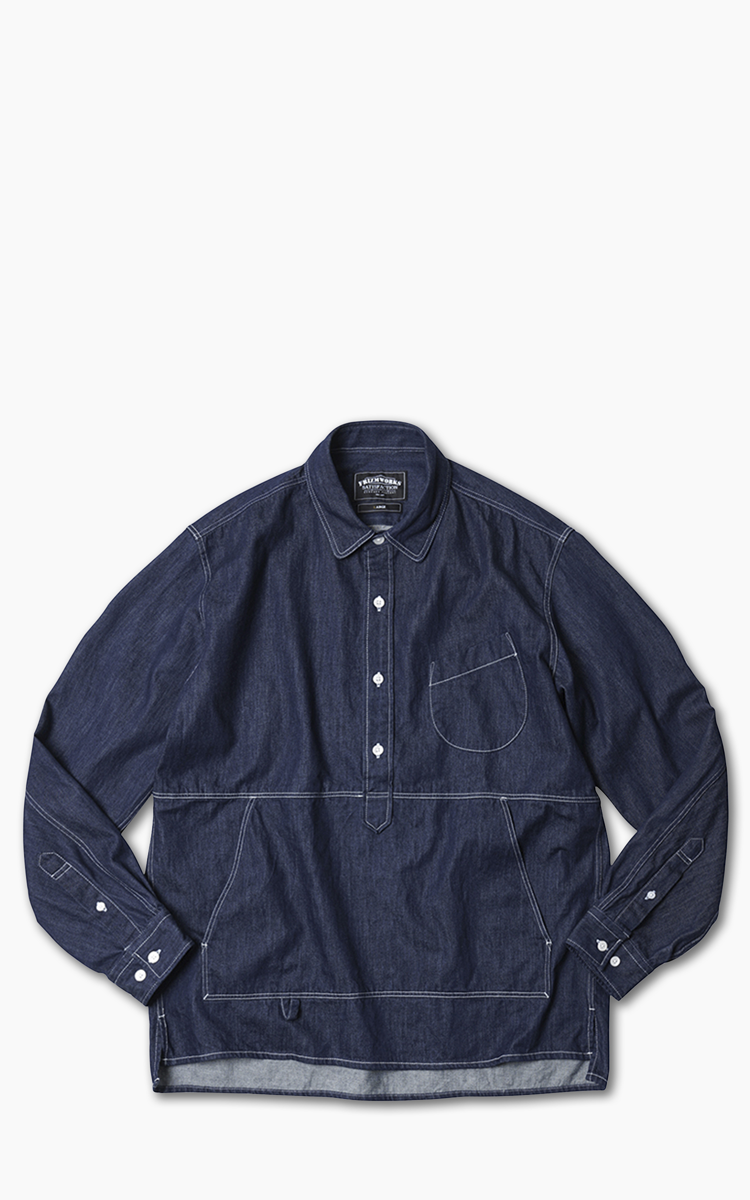 FrizmWORKS Denim Anorak Shirt Indigo | Cultizm