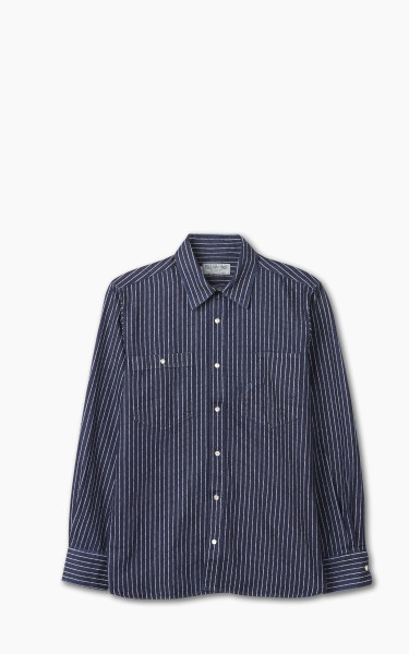 Pike Brothers 1937 Roamer Shirt Blue Wabash Denim