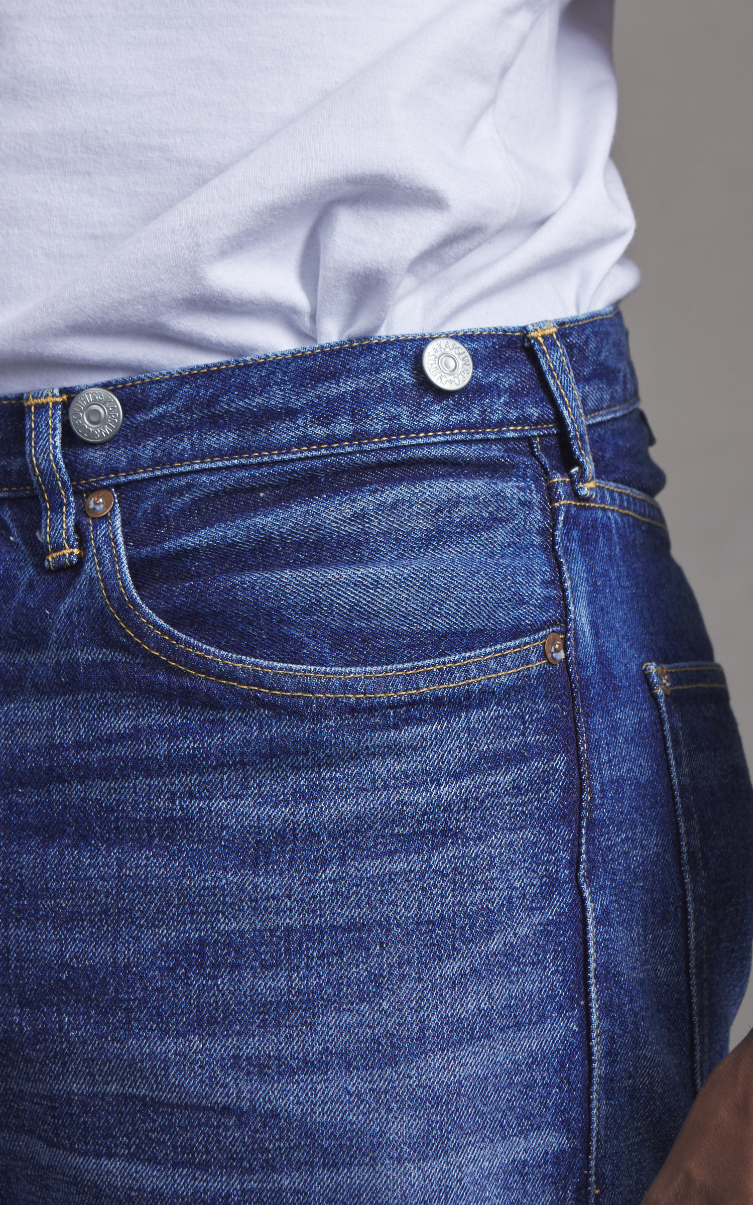 Kaptain Sunshine 1930 Straight Denim Pants Vintage Wash Indigo | Cultizm
