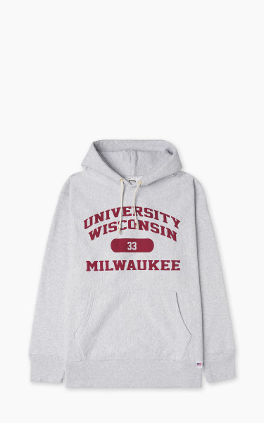 Houston U.S. Cotton R/V Hoodie Wisconsin Heather Grey