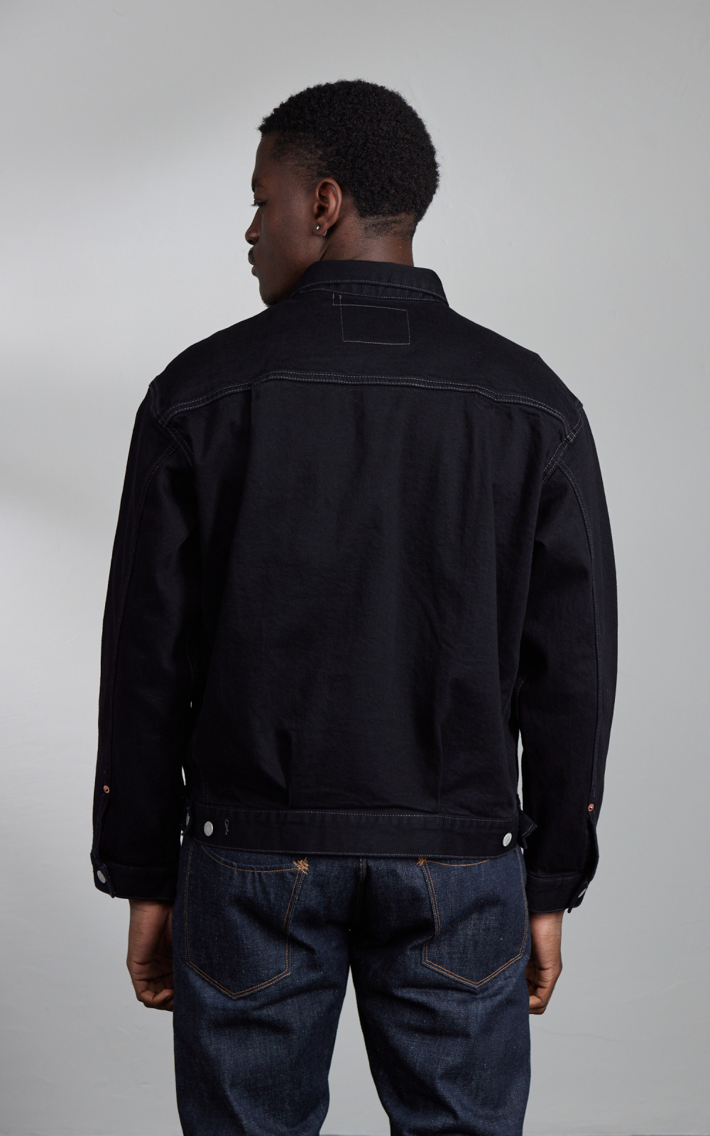 Houston Cone Denim Type 2 Denim Jacket Black One Wash | Cultizm