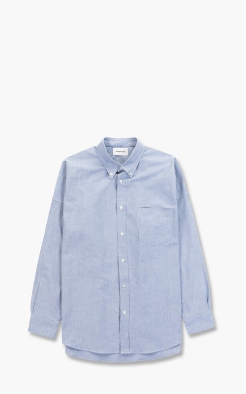 Markaware Polo Collar Tent Shirt Organic Cotton Oxford Blue