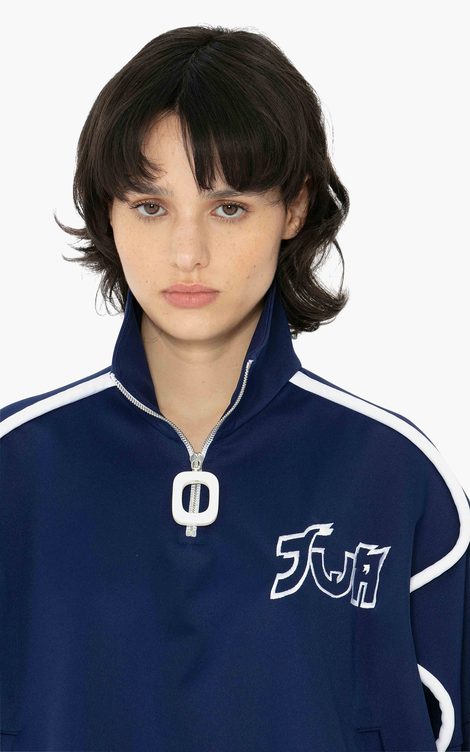 JW Anderson RH Chest Logo Track Top Blue/White | Cultizm